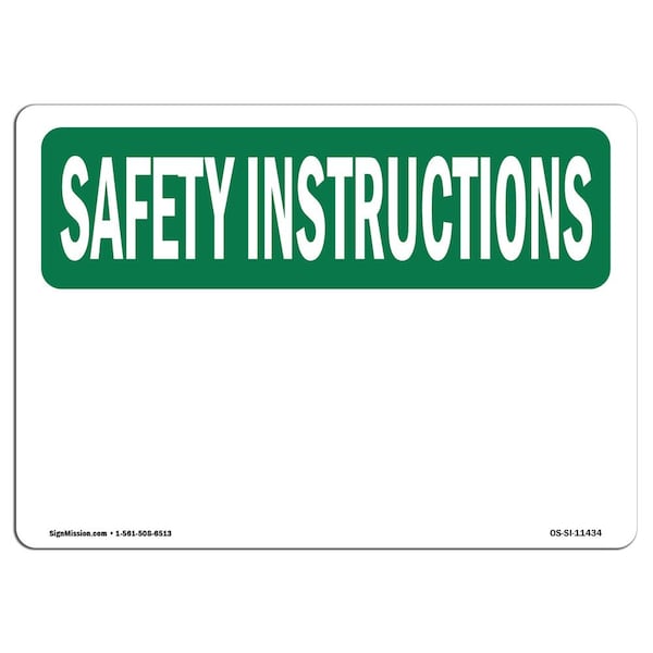 OSHA, Code Of Mine Signals 1 Bell Hoist 1 Bell, 24in X 18in Rigid Plastic, 18" W, 24" L, Landscape